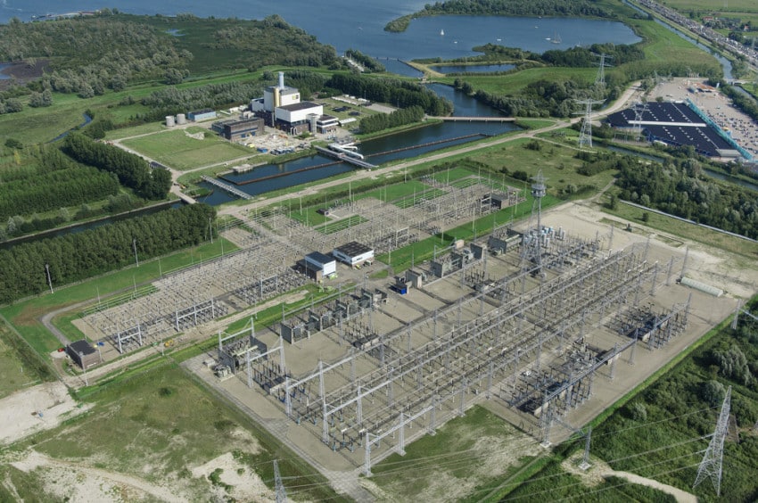 Impressie hoogspanningsstation